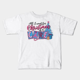 All I Want For Christmas Is A Cure Kids T-Shirt